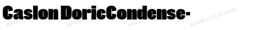Caslon DoricCondense字体转换